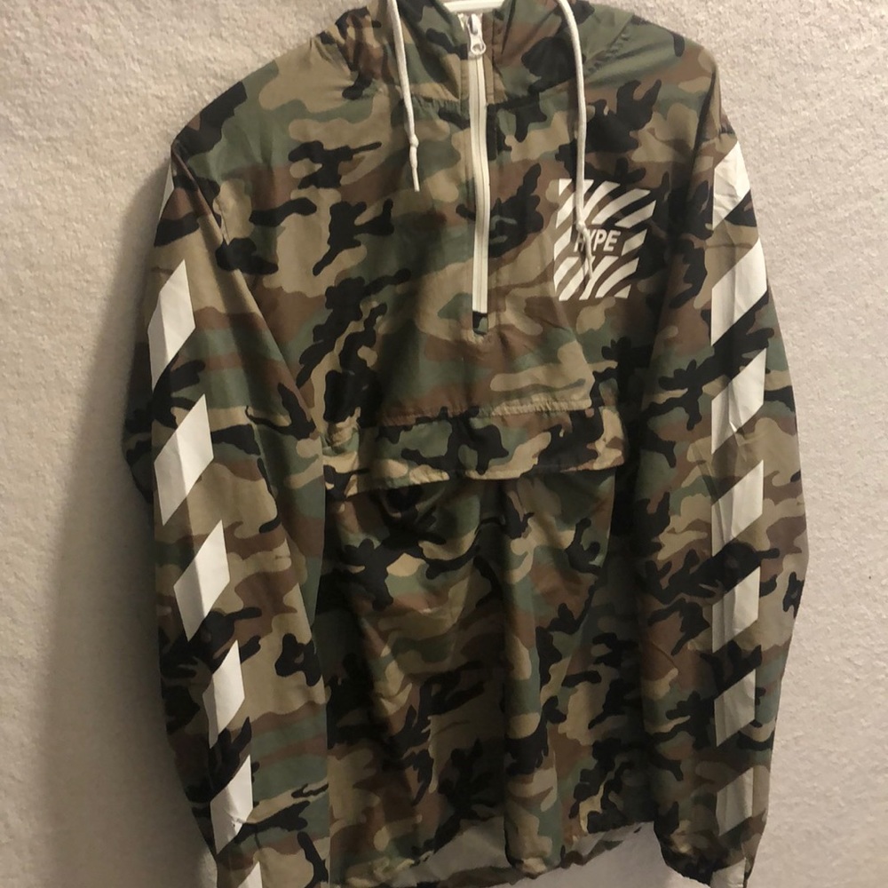 camo HYPE windbreaker
